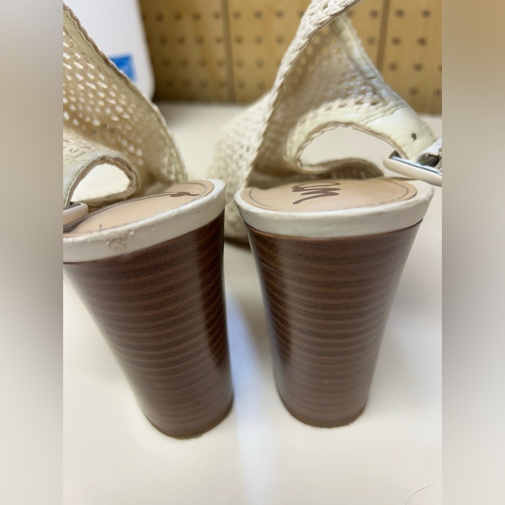 - Sam Edelman Evie Basket Ivory Sandals - Picture 6 of 6